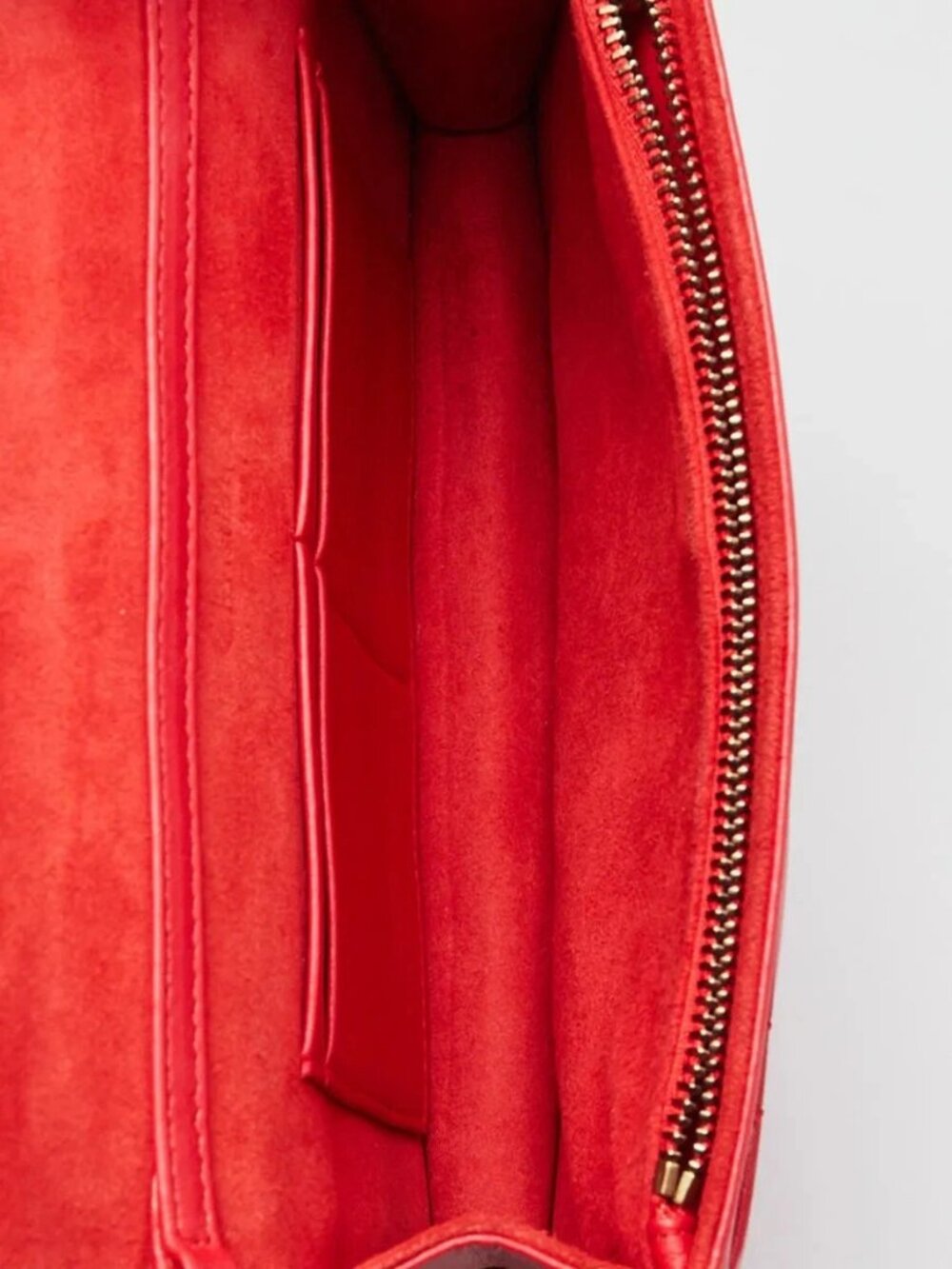 Christian Dior Red Cannage Quilted Leather DiorAddict Wallet on Chain Clutch Bag - Picture 9 of 12